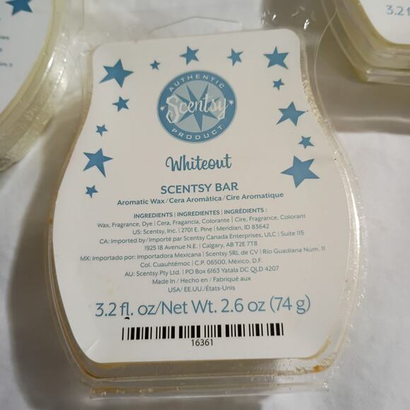 Scentsy Bar Very WHITEOUT 3.2 oz Authentic(Set of 3) scented wax - Picture 4 of 4